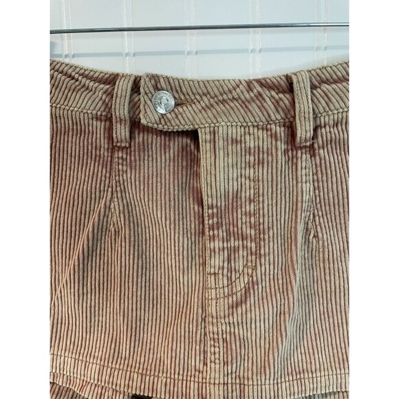 We The Free Gala-Vanting Low Rise Mini Skort Corduroy Pink & White Striped Sz/25 - Picture 6 of 16